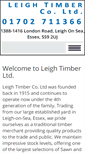 Mobile Screenshot of leightimber.co.uk